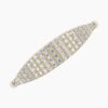 925 Sterling Silver Pave Diamond Slim Signet Ring - Image 5