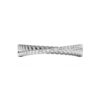 925 Sterling Silver Pave Diamond Twisted Wedding Band - Image 10