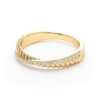 925 Sterling Silver Pave Diamond Twisted Wedding Band - Image 3