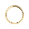 925 Sterling Silver Pave Diamond Twisted Wedding Band - Image 5