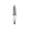 925 Sterling Silver Pave Diamond Twisted Wedding Band - Image 8