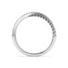 925 Sterling Silver Pave Diamond Twisted Wedding Band - Image 9