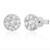 Sterling silver stud earrings with thick gold plating