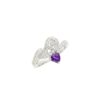 925 Sterling Silver Peace Diamond Ring