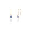 925 Sterling Silver Pear Cut Dangle Tiny Earrings - Image 5