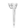 925 Sterling Silver Pear Cut Diamond Engagement Ring Tapered Baguette Stones - Image 6