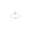 925 Sterling Silver Pear Cut Diamond Ring - Image 5
