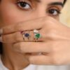 925 Sterling Silver Pear Cut Diamond Ring - Image 7