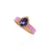 925 Sterling Silver Pear Pink Ring - Image 5