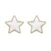 925 Sterling Silver pearl and CZ diamond stud earrings