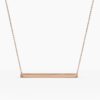 925 Sterling Silver Personalized Bar Necklace - Image 5