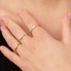 925 Sterling Silver Personalized Engravable Diamond Signet Ring - Image 4