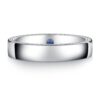 925 Sterling Silver Petite Infinity Pave and High Polished Finish Coulpe Diamond Ring Set - Image 3
