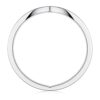 925 Sterling Silver Petite Infinity Pave and High Polished Finish Coulpe Diamond Ring Set - Image 7
