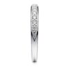 925 Sterling Silver Petite Infinity Pave and High Polished Finish Coulpe Diamond Ring Set - Image 8