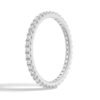 Delicate scalloped diamond eternity band with a polished profile