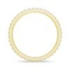 Slim scalloped band designed for stacking or solo wear