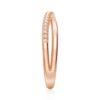 925 Sterling Silver Petite Twist Wedding Diamond Band - Image 11