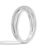 925 Sterling Silver Petite Twist Wedding Diamond Band - Image 4