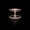 925 sterling silver ring with thick gold plating