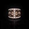 Ring featuring premium CZ diamonds in a pave setting