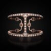 Phantom Diamond Cuff featuring an elongated iconic link design