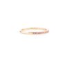 925 Sterling Silver Pink Tourmaline Stacking Band - Image 3