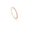 925 Sterling Silver Pink Tourmaline Stacking Band - Image 4