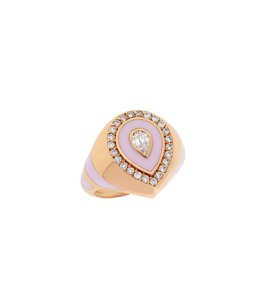 925 Sterling Silver Pinky Drop Diamond