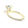 Modern ring design with a striking princess cut stone
