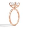 925 Sterling Silver Princess Cut Diamond Engagement Ring Hidden Halo - Image 10