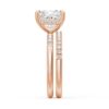 925 Sterling Silver Princess Cut Diamond Engagement Ring Hidden Halo - Image 27