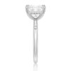 925 Sterling Silver Princess Cut Diamond Engagement Ring Hidden Halo - Image 5