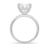 925 Sterling Silver Princess Cut Diamond Engagement Ring Hidden Halo - Image 6