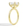 925 Sterling Silver Princess Cut Diamond Engagement Ring Hidden Halo - Image 7