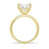 925 Sterling Silver Princess Cut Diamond Engagement Ring Hidden Halo - Image 9