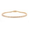 925 Sterling Silver Princess Cut Diamond Tennis Bracelet