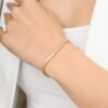 925 Sterling Silver Princess Cut Diamond Tennis Bracelet - Image 2