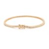925 Sterling Silver Princess Cut Diamond Tennis Bracelet - Image 3