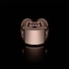 Sterling silver monogram ring with a substantial quad link design