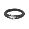 925 Sterling Silver Quill Black Bracelet