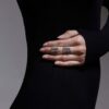 925 Sterling Silver Quill Long Ring - Image 2