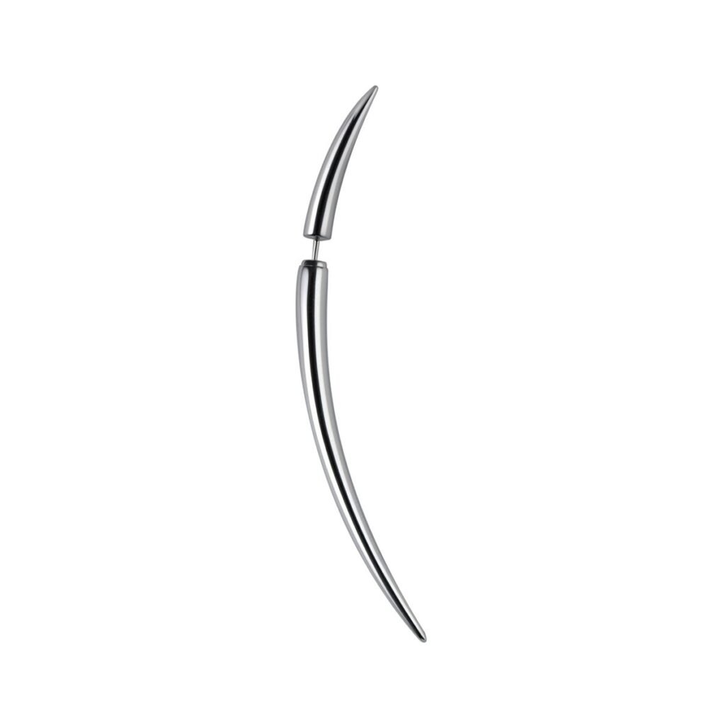 925 Sterling Silver Quill Single Large Earring