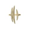 925 Sterling Silver Quill Triple Bar Ring