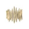 Sterling silver quill wrap ring with bold sculptural form