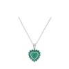 925 Sterling Silver Regal Gem Diamond Pendant