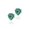 Gold-plated sterling silver earrings with sparkling stones