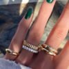 Ribbed ring with a smooth, balanced 4mm profile