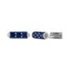 925 Sterling Silver cuff links with Premium CZ Diamond accents