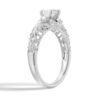 925 Sterling Silver Romantic Vintage Oval Diamond Engagement Ring - Image 4